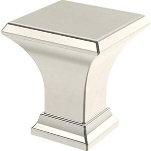 12 pcs Square Refined 1'' Polished Nickel Cabinet Knob Furniture Fittings